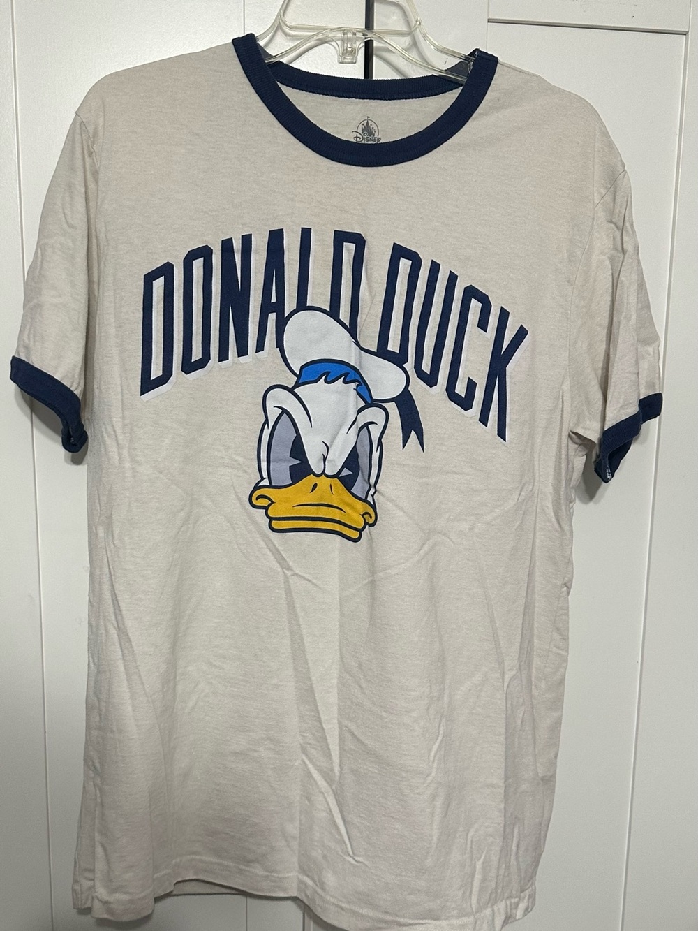 Disney Donald Duck Ringer Tee - White & Navy
